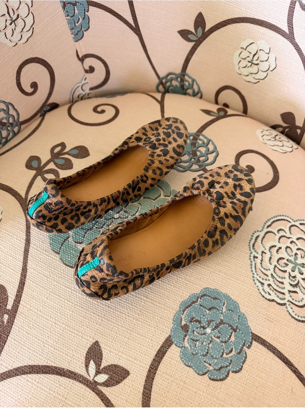 Tieks Leopard Print Flats Girls Size 2